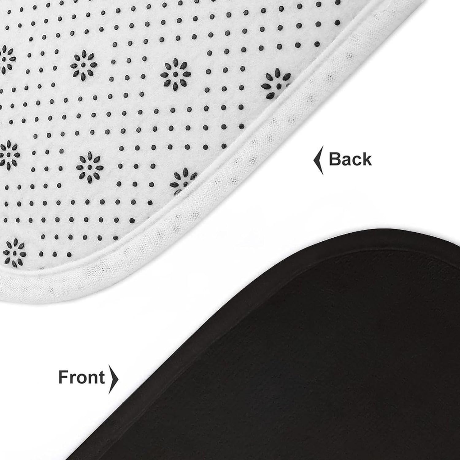 Anti-Skid Floor Mats 3 Piece Set,Rock Guitar Printed Coral Fleece Bathroom Mats U-Shaped Contour Mat Toilet Seat Cover for Bathroom, Tub, Shower, Kitchen 19.7"x31.5"