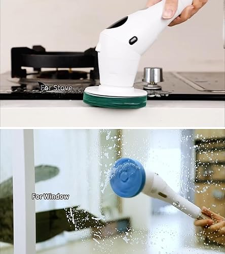 Miniatura 6 de Juego de 8 cabezales de repuesto para cepillo de limpieza para fregadores eléctricos RUIZD