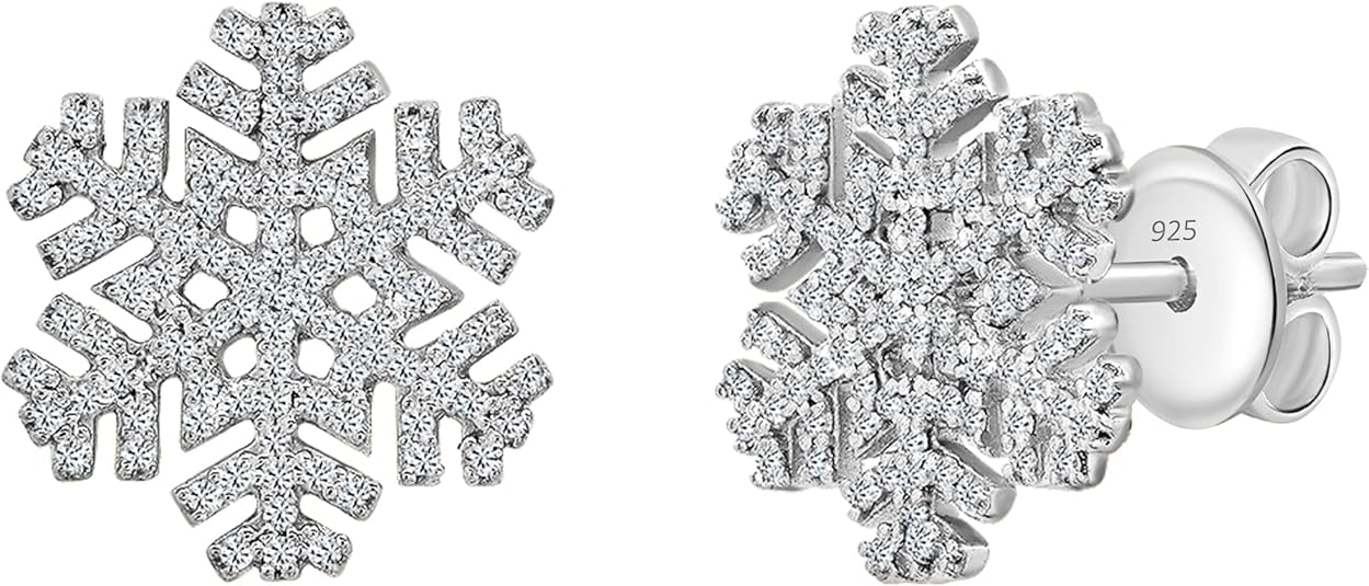 Snowflake Diamond Studs