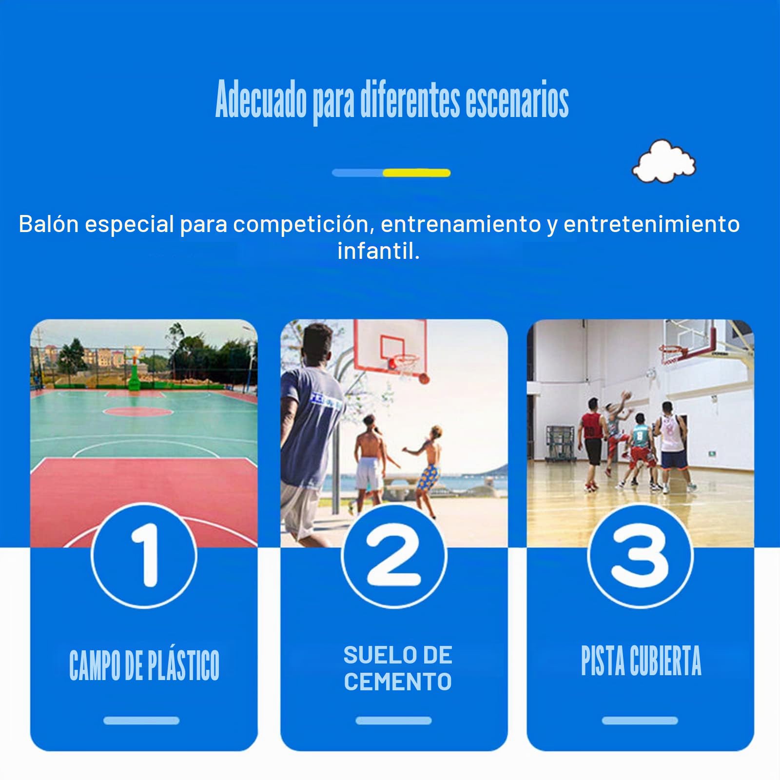 MINDCOLLISION Balón de baloncesto de color sólido tamaño 5/6/7, no estándar antideslizante, resistente al desgaste, adecuado para interiores y exteriores, niños, mujeres, jóvenes y adultos