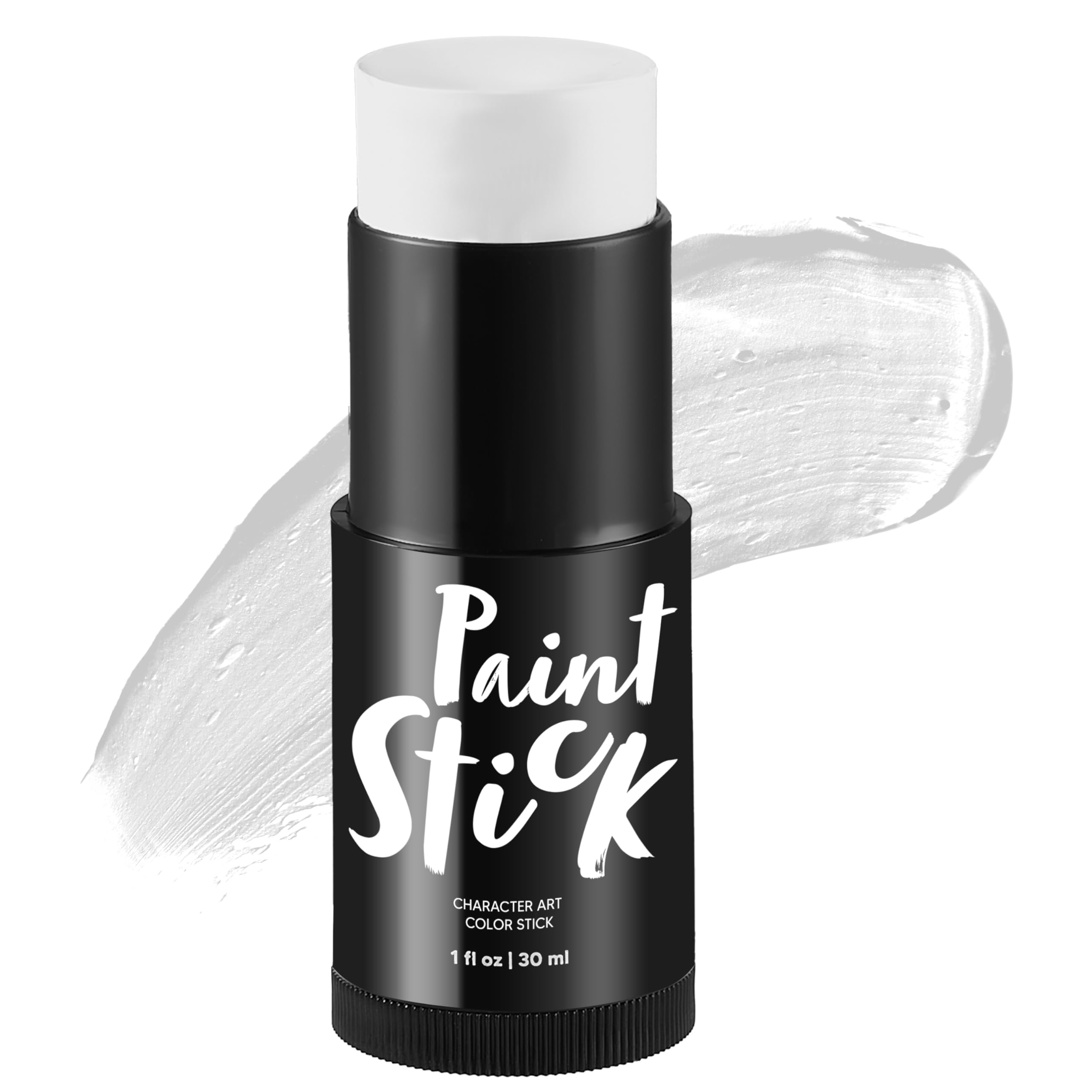 Spooktacular Creations Halloween Makeup Face and Body Paint Makeup Foundation Stick , Oily Waterproof Foundation Stick for Cosplay Zombie Skeleton Clown for Adult Party Dress Up (1 Oz, White )