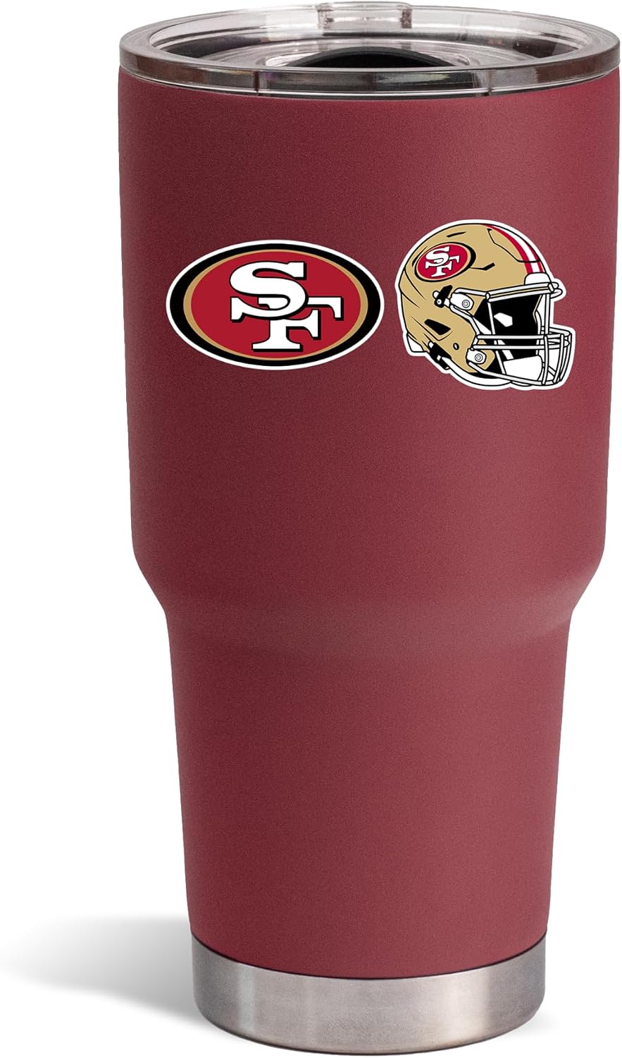 The Memory Company Officially Licensed NFL 30oz Insulated Stainless Steel Tumbler - Double Wall Vacuum Sealed Travel Mug with Built-In Bottle Opener, Leak-Proof Lid, Game Day Essential