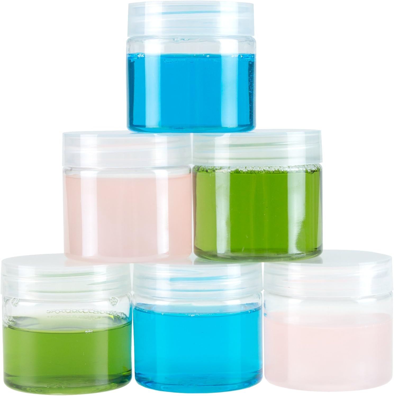 Stalwart 75STO2000 Clear 2 Ounce Plastic Jar Containers, 2