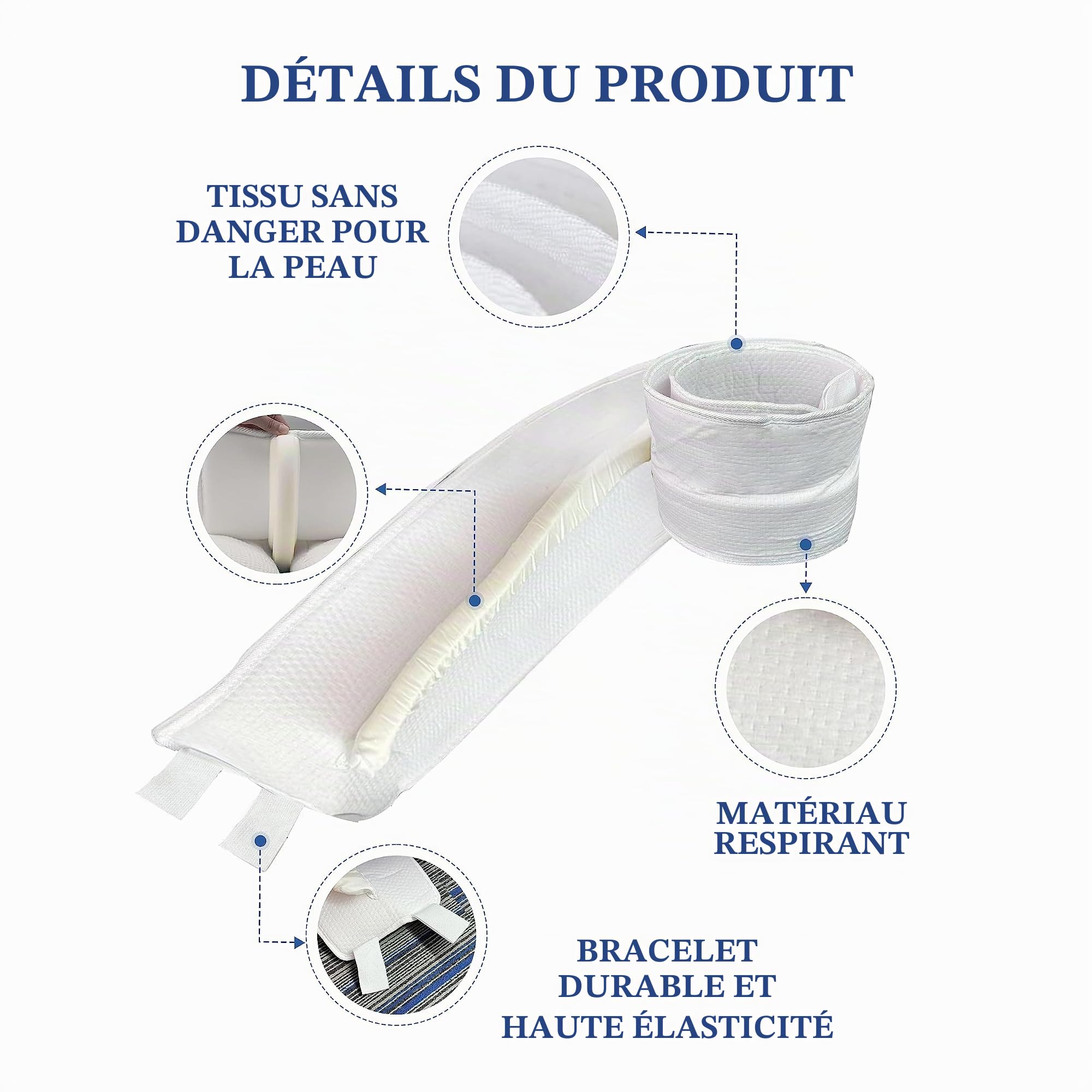 Pont d'amour pour matelas avec sangle de serrage de 200 x 25 cm, remplissage d'espace pour matelas et remplisseur d'espace de visiteur, cale de matelas – Relie deux matelas simples en un matelas