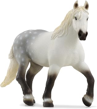 SCHLEICH 13971 FARM WORLD Percheron Mare Figurine for ages 3+, Black