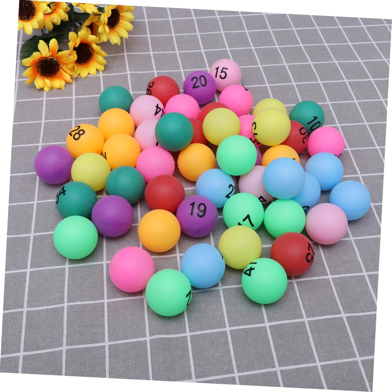 BESPORTBLE 150 Piezas Tenis de Mesa Numbers Game Pelota Waterpolo Bolas de Cerveza de Loteria Bolas de Loteria para Fiesta Pelotas de Pong número Pong Pelota de Actividad niño