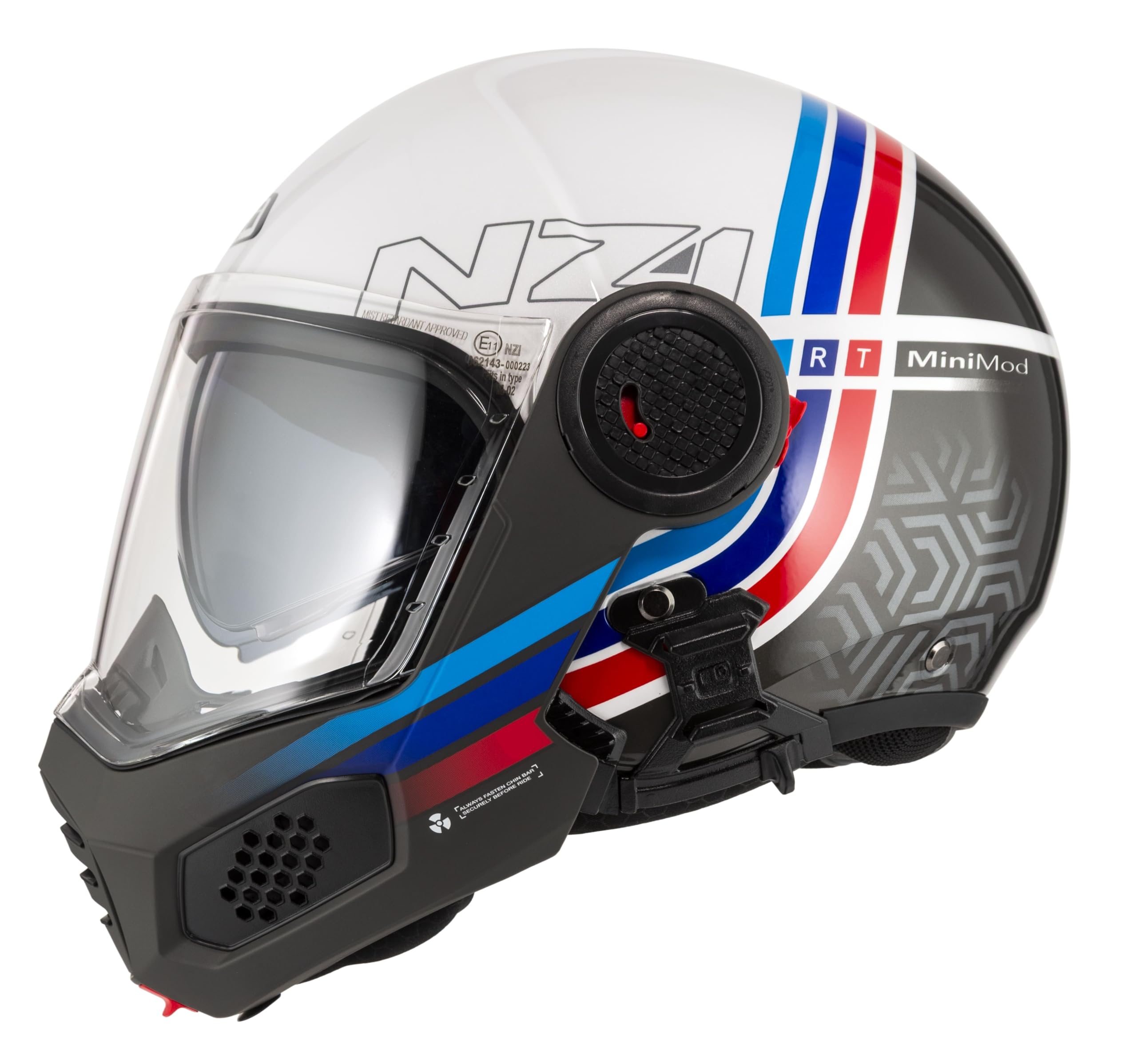 NZI MINIMOD Duo Casco Modular ultracompacto para Motocicleta