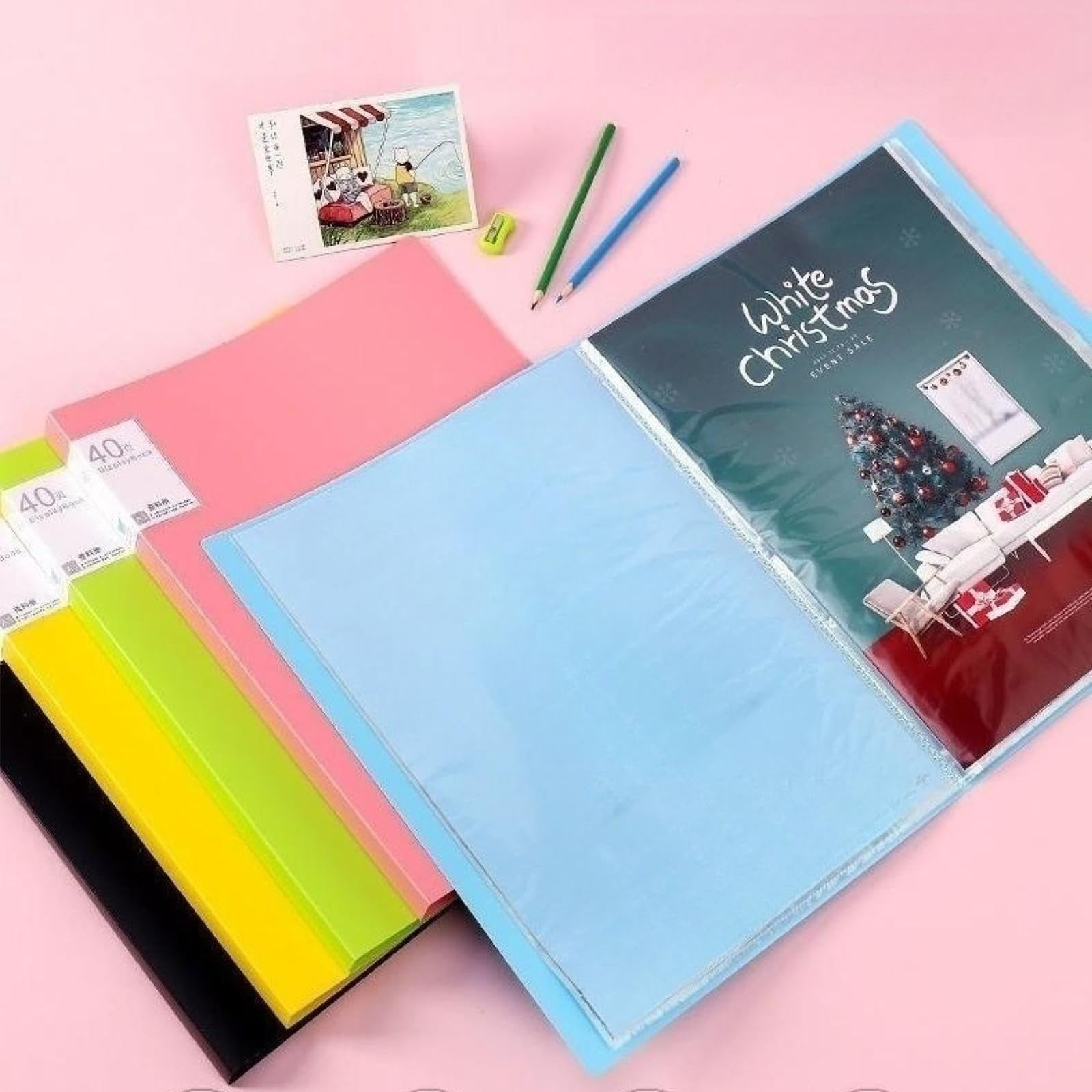 Amazon | a3 クリアファイル 20ページ 賞状ファイル ポスターファイル