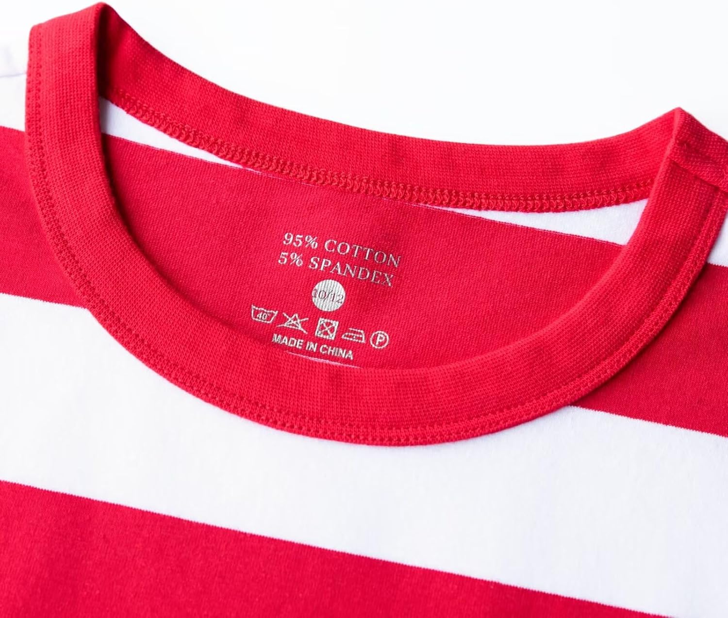 Boy's Long Sleeve T-Shirts Striped, Cotton Blend Crewneck Tee Kids Stripes Shirt - Image 4