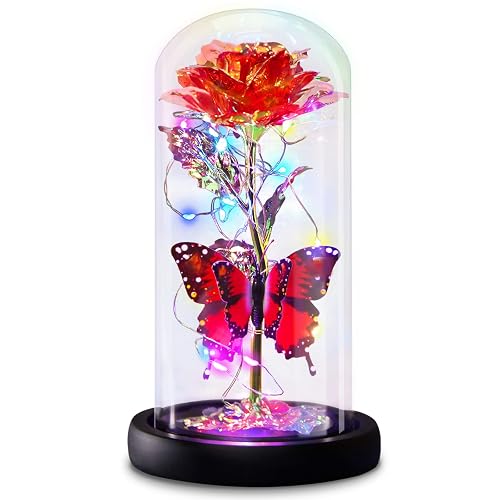 Galaxy Flowers Rose Birthday Gift for Women Mom Grandma, Enchanted