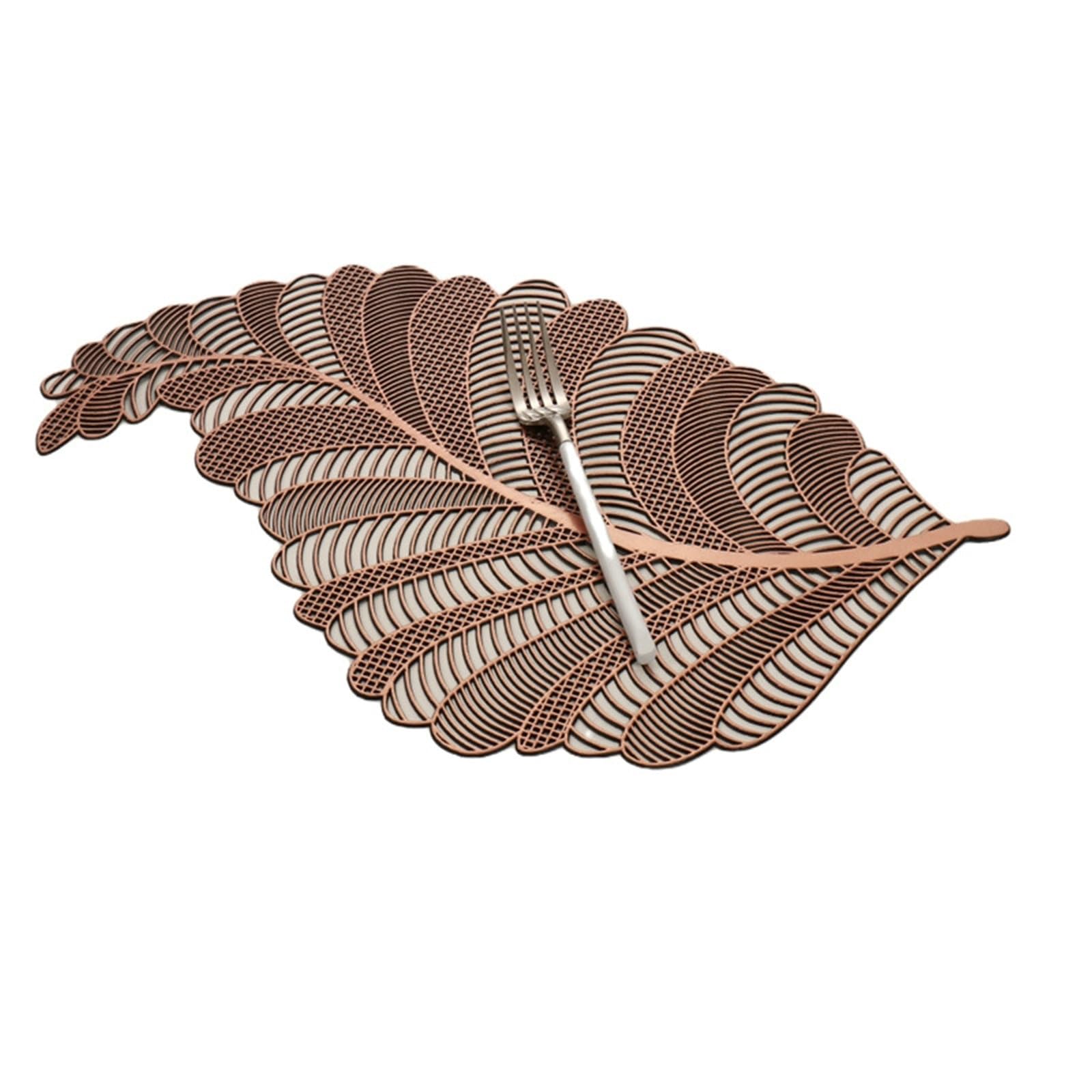 Set de table PVC de qualité supérieure aspect bronze ajouré chic