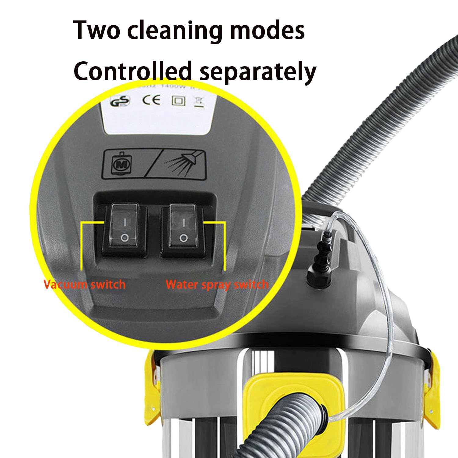 MáQuina Champú para Alfombras 1400w Vertical Y Manual, Limpiador Profundo para Escaleras, Moquetas, TapiceríAs E Interiores De VehíCulos, con Gran SuccióN
