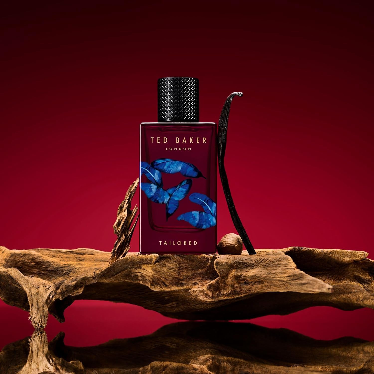 Ted Baker Tailored Wood Men's Cologne Eau de Parfum, Woody Spicy Fragrance with Grapefruit, Pink Pepper, Lavender, Vanilla & Smoky Woods, Long Lasting Designer Perfume for Men 3.4fl