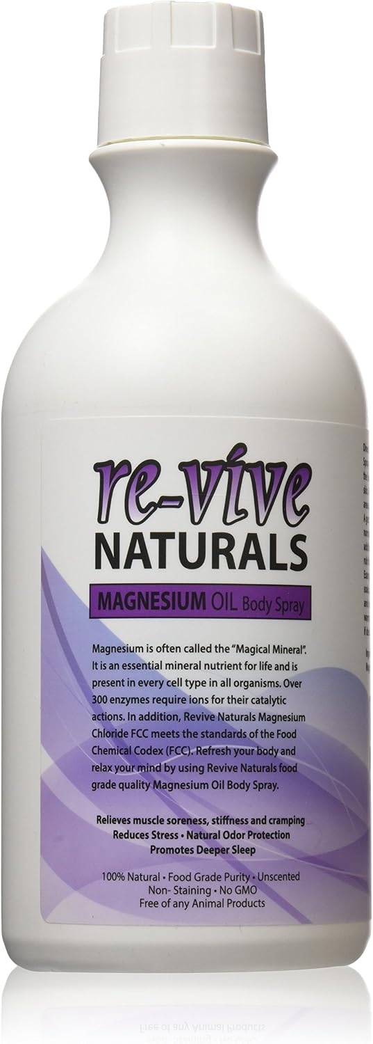 Re-vive Naturals Magnesium Oil Refill 32 Oz Food Grade Quality
