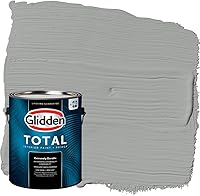 Vista 71 de Glidden Pintura interior + imprimación: gris/plata antigua, una capa, plana, 1 galón