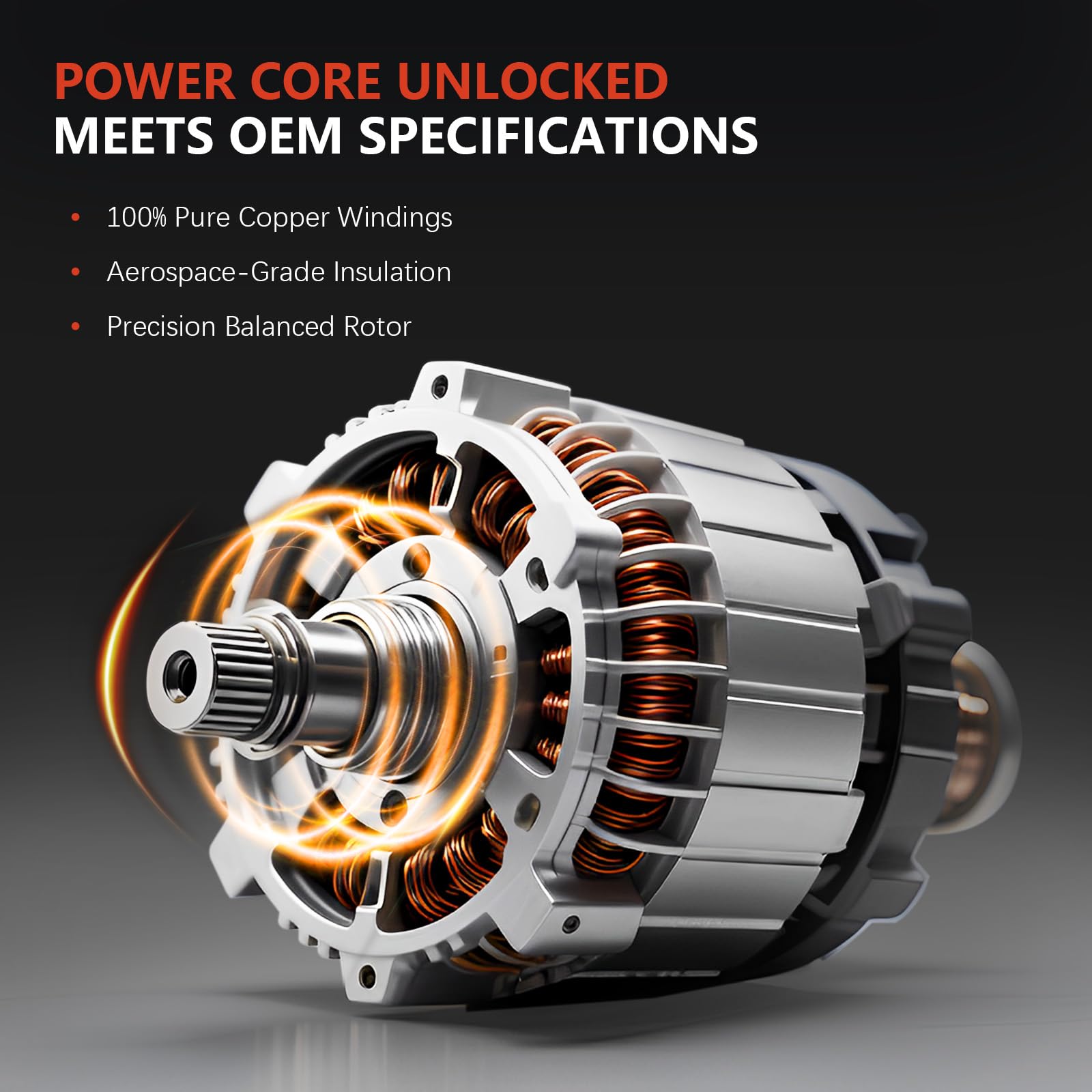 A-Premium Alternator Compatible With Toyota Corolla 2003 2004 2005 2006 2007 2008, Matrix, Celica, MR2 Spyder & Pontiac Vibe, L4 1.8L, 12V 80Amp CW - View #3