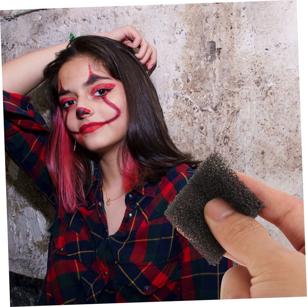 Healeved 128 Stück Halloween Makeup Schwämme für Spezialeffekte Blutige Wunden Narben für Professionelle Maskenbildner Halloween Enthusiasten Mehrfach Verwendbar