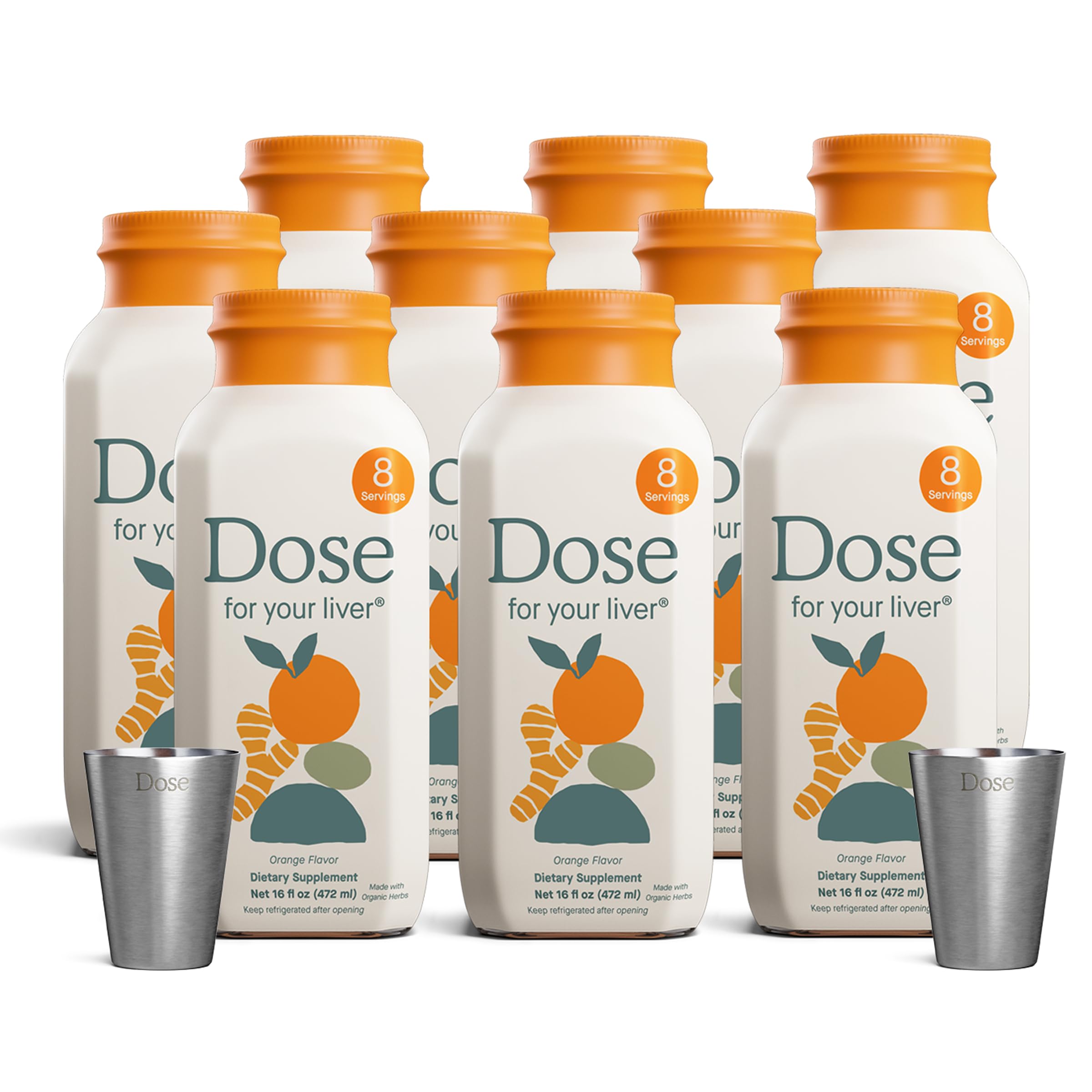 Dose for Your Liver Suplemento fitoterápico líquido de cardo-mariano, 9 frascos de 473 mL