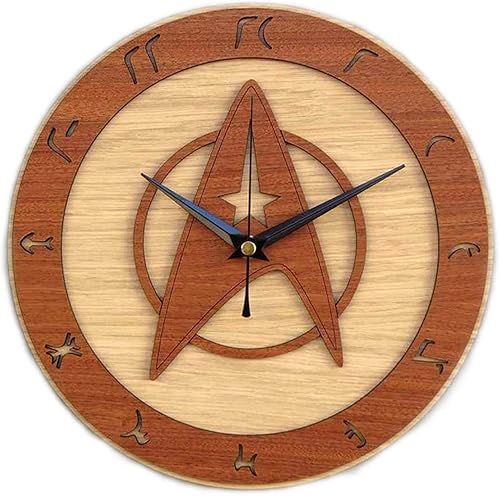 BTZHY Reloj de pared, reloj de pared grande para interiores, reloj de madera retro silencioso reloj de cuarzo 3D, reloj de pared creativo de