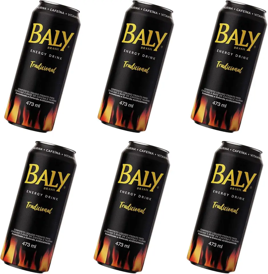 Baly Energético Tradicional 473ml Com 6 unidades
