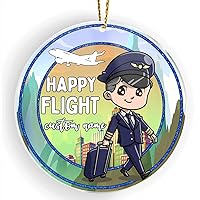 Vista 8 de CUBICER Adorno personalizado de mecánico de automóvil, adornos acrílicos blancos, decoración de árbol de pino de Navidad para adultos, hombres