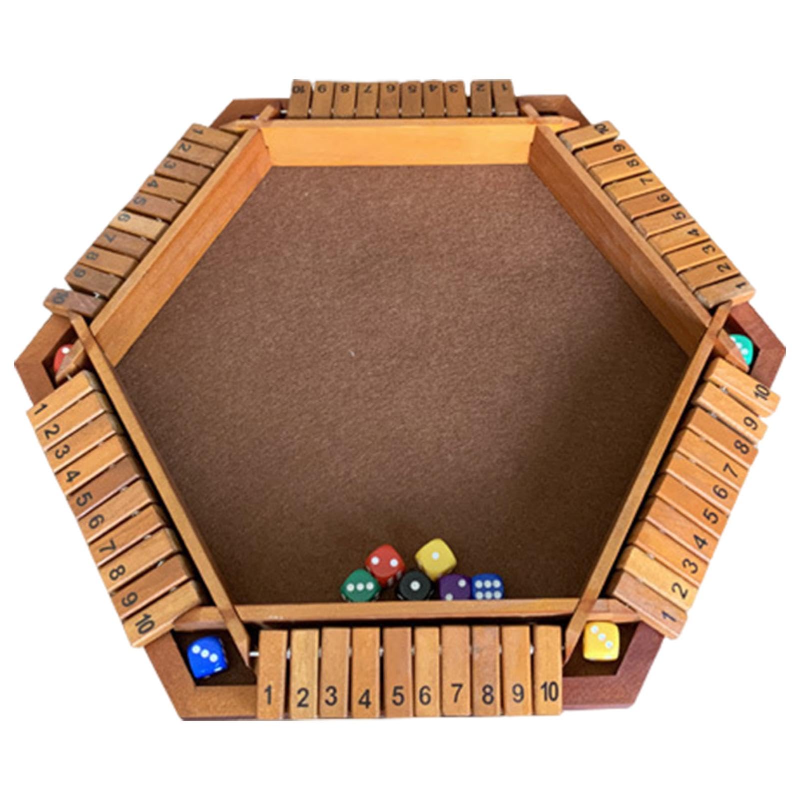 Shut the Box Dice Game Travel, Family Classroom Dice Rolling