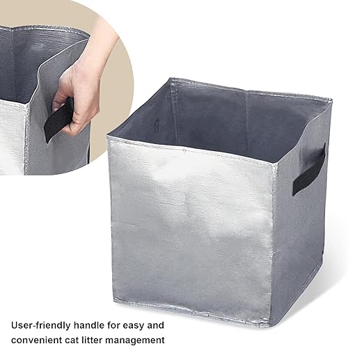 Miniatura 3 de Gibolaby Revestimientos reutilizables para caja de arena para gatos, compatibles con IRIS USA Premium Top Entry Cat Litter Box, 2 unidades