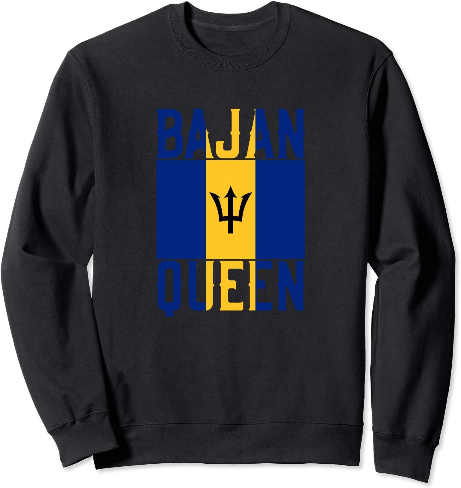 Bajan Flag Queen Barbados Symbol Women Sweatshirt
