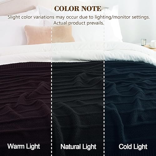 Miniatura 2 de Carriediosa Manta de punto para sofá de 50 x 60 pulgadas, suave y acogedora manta de punto trenzado con patrón de rayas para otoño, esponjosa,