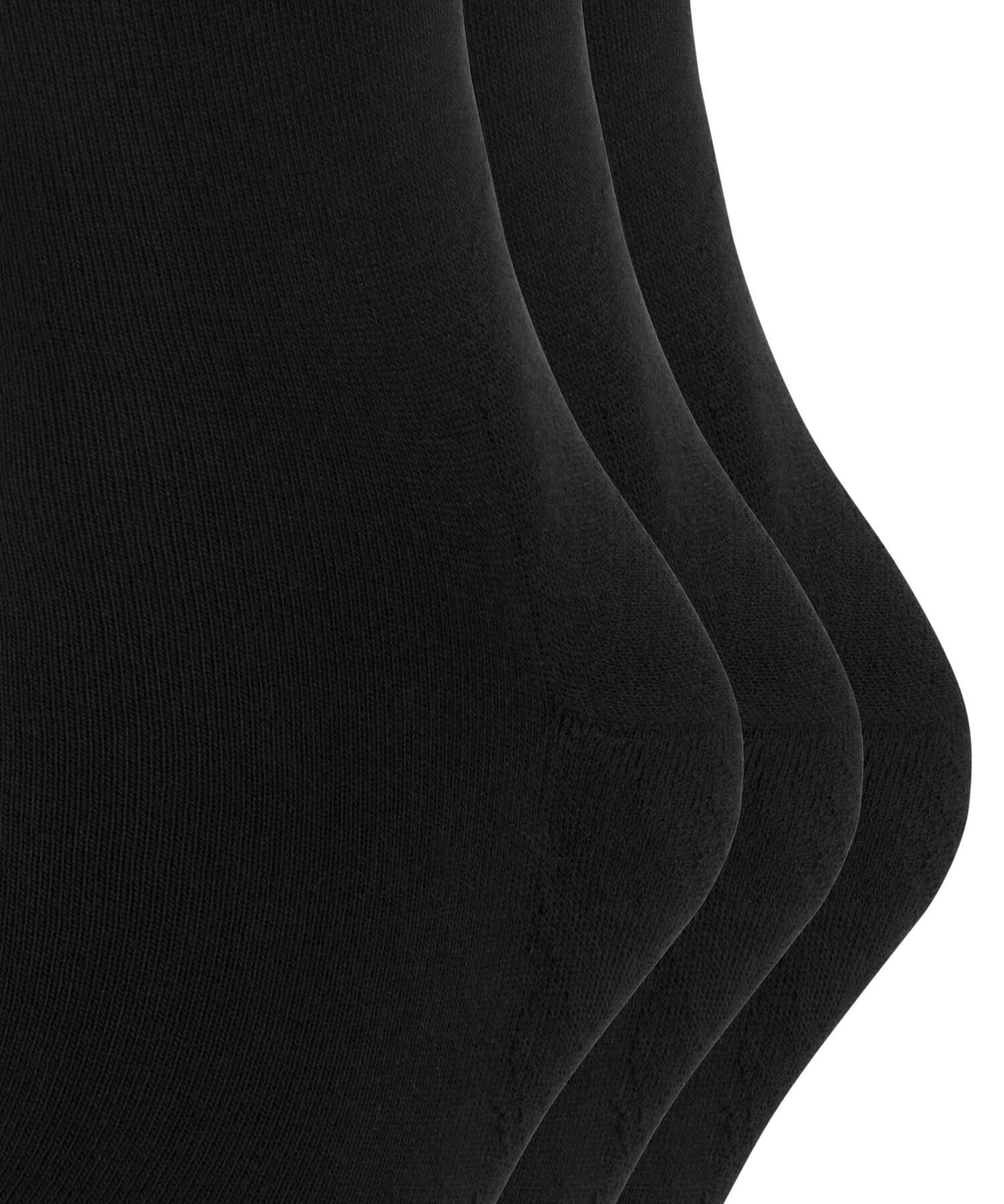 FALKE Socken Schwarz (Black 3000) 46-48 + Laufsocken Schwarz (Black-Mix 3010) 46-48