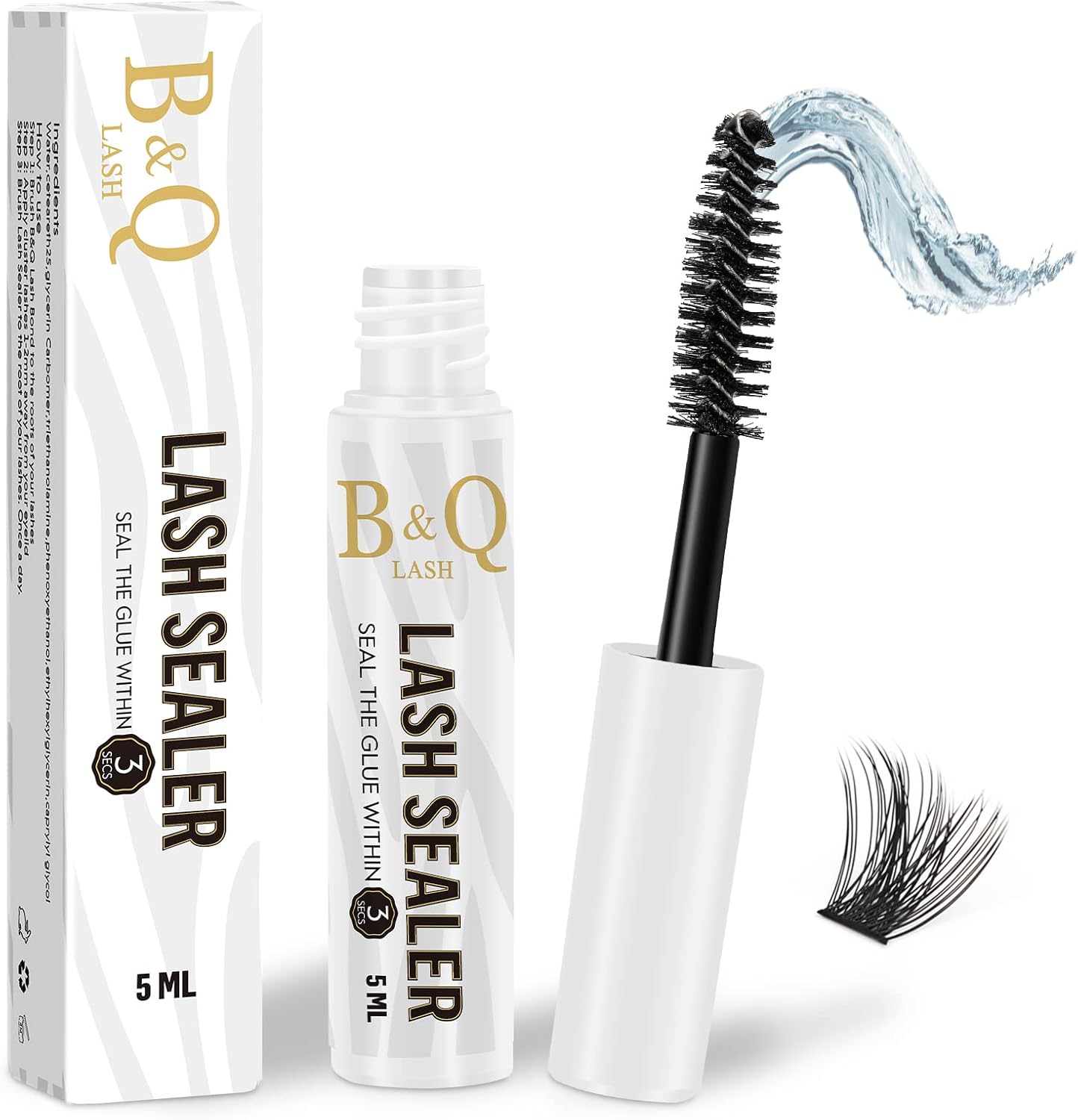 Lash Sealant 5ML Clear Mascara B&Q Lash Sealer for Cluster Lashes