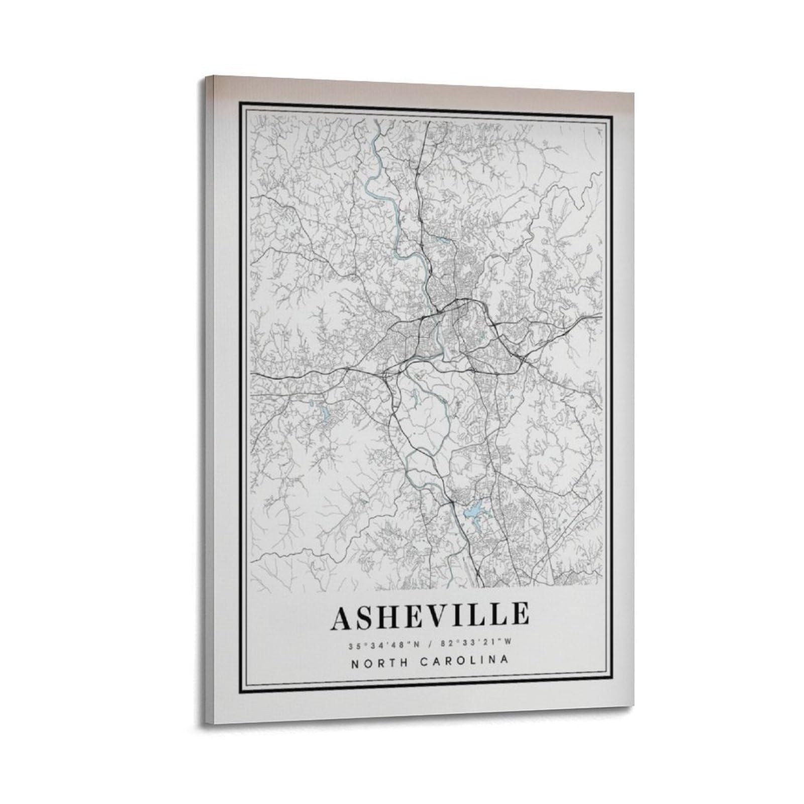 xiaoxiaoshen Asheville North Carolina City (1) Canvas Poster Wall Art Prints Room Aesthetic Murals Bedroom And Living Decorations 20x30inch(50x75cm)