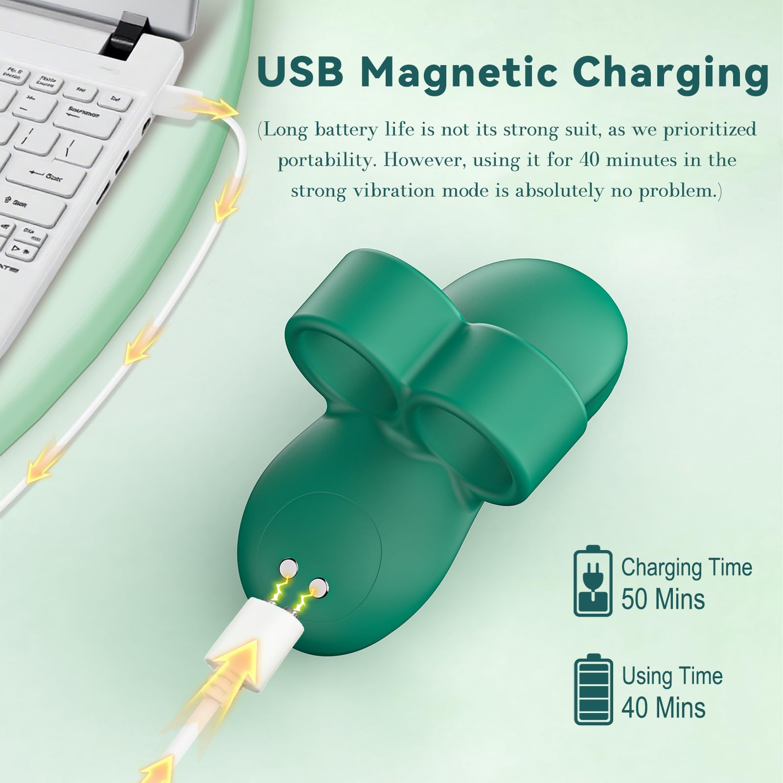 Sex Toys Women Finger Vibrator Mini Vibrators 10 Vibration Modes Female Sex Toy Couples Sex Toy Bullet Vibrator Nipple Clitoral Stimulator Adult Sex Toys & Games Women Pleaseure: Green