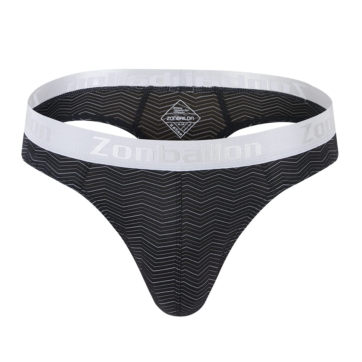 Tanga da uomo con perizoma da uomo e da uomo, con sacco grande, per uomo, colore bianco, nero, nuovo
