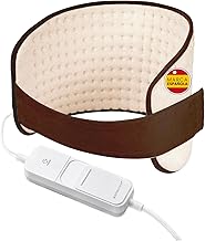 Electric Pad WE116 Boston Tech. Soft Surface Microfibre, 29 x 69 cm. Fast Heating. Pain Relief. 3 Levels Temperature. Illuminated Display. Belt with Velcro. Machine Washable