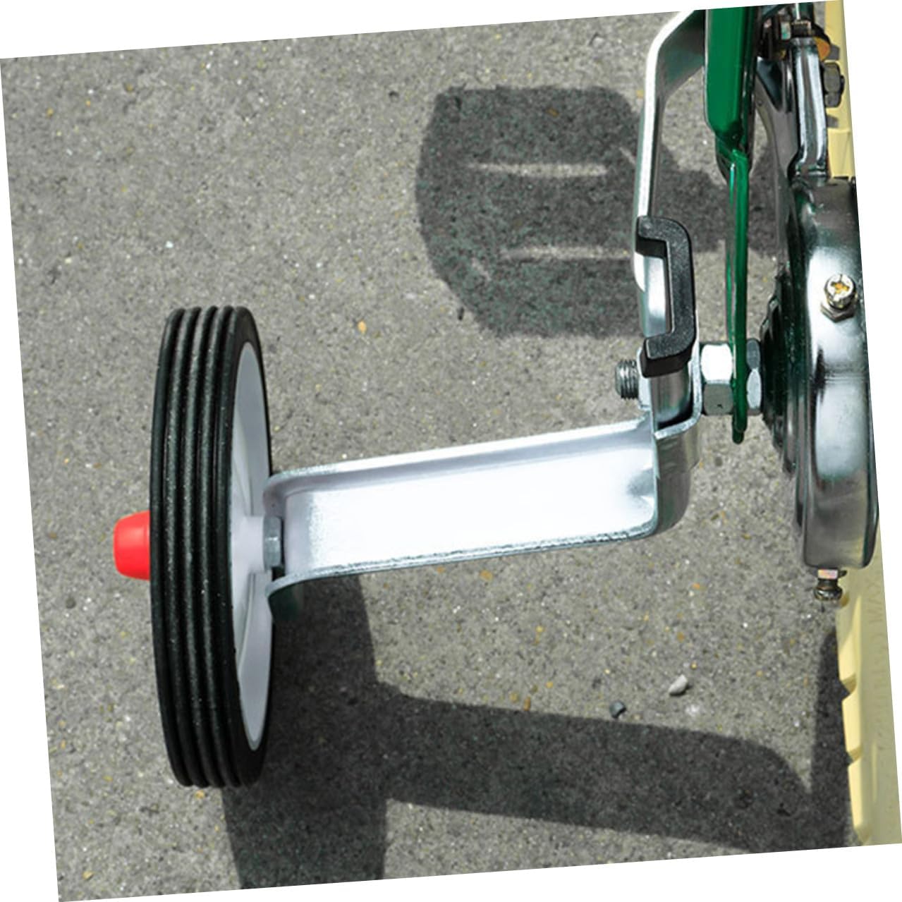 Replacement Training Wheels for Bike Wear-resistant Auxiliary Stabilizers Easy to Install Silver Bike Replacement Wheels Fit for S Bicycle Balance Support