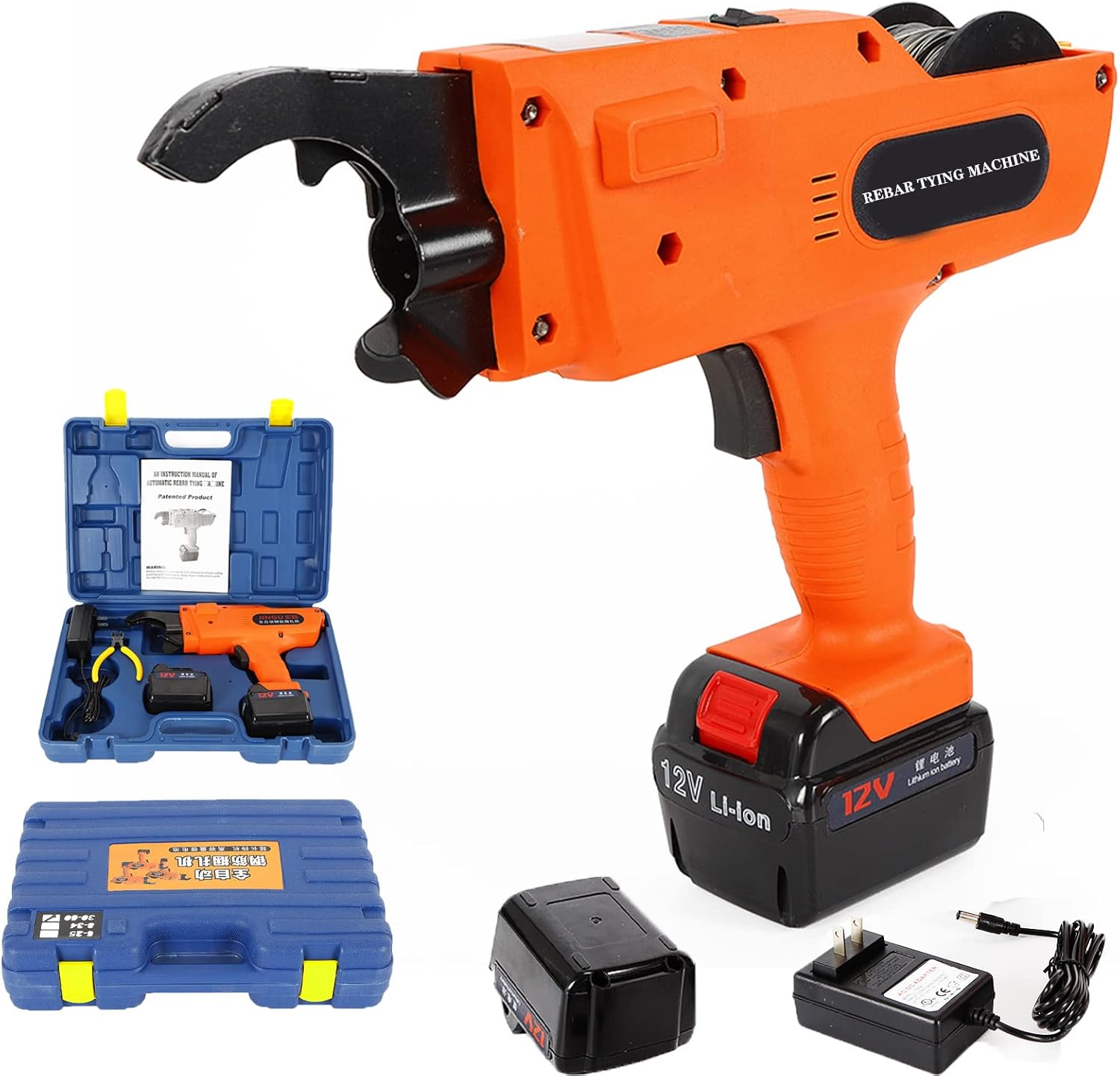 Rebar Tie Gun, 3060mm Rebar Tier Tying Machine, Electric Reinforcing