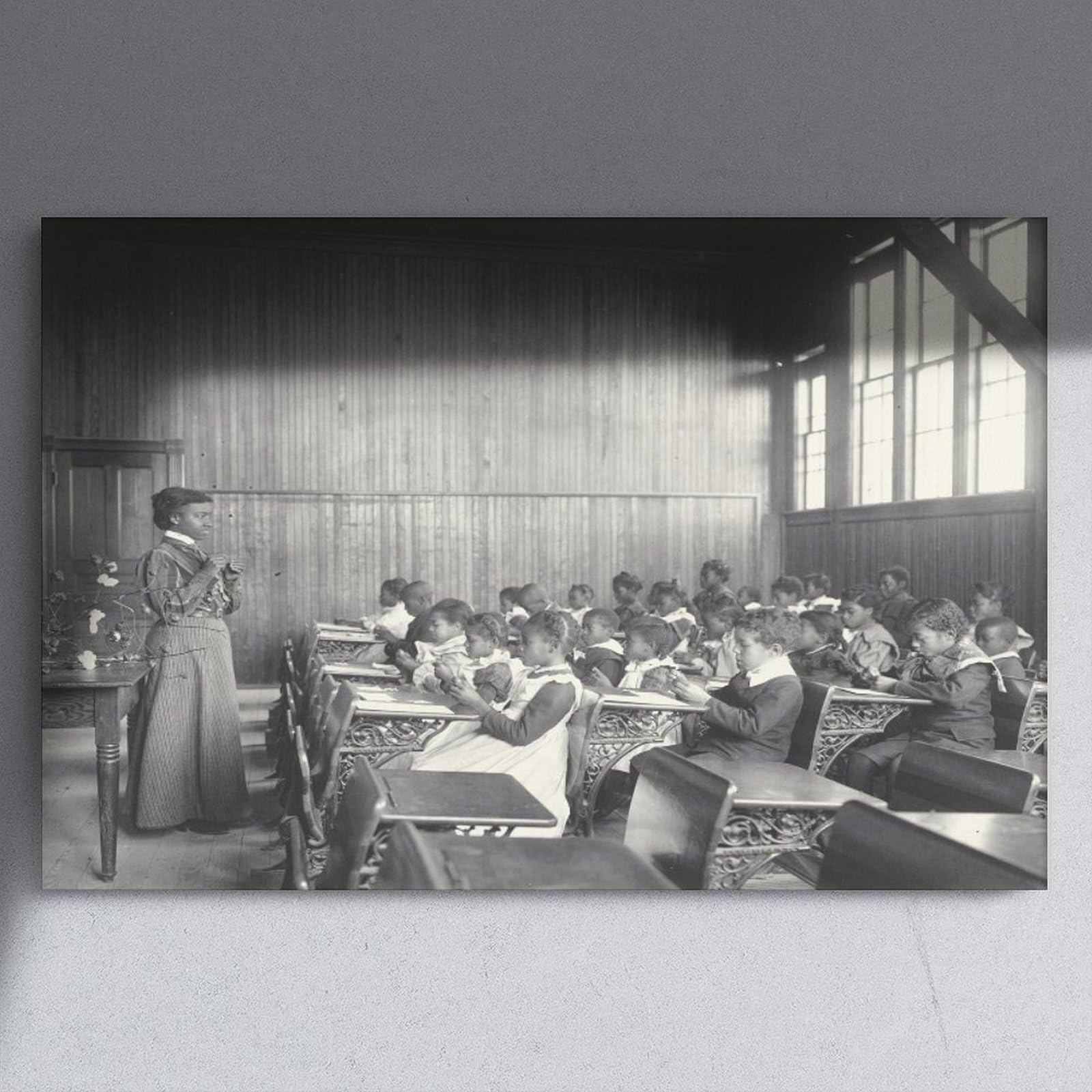 F I N U C B Afroamerykanie studenci i nauczyciele fotografia 1899-1900 wydruki plakaty płótno dekoracyjne obrazy sztuka ścienna do biura Unframe 61 cm dł. x 91 cm szer