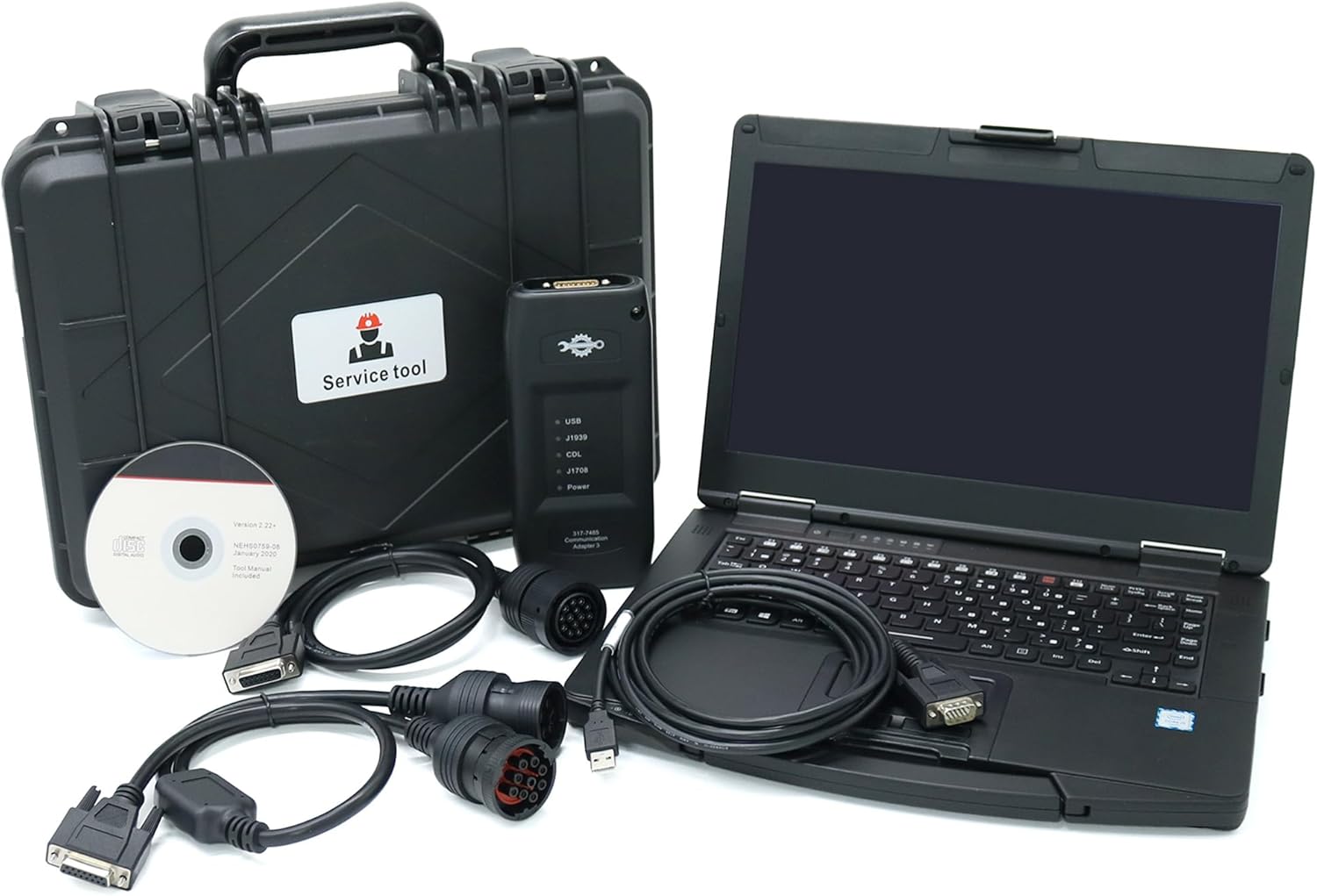 478-0235 538-5051 317-7485 ET4 Communication Adapter 3 2019C 2021B 2023A for Caterpillar Adapter 3 Heavy Duty Truck Diagnostic Tool (ET3 with CF54)