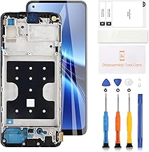 Realme 7 Pro LCD Screen Replacement Kit for OPPO Realme 7 Pro RMX2170 LCD Display Touch Screen Digitizer Complete Assembly Parts (Black with Frame)