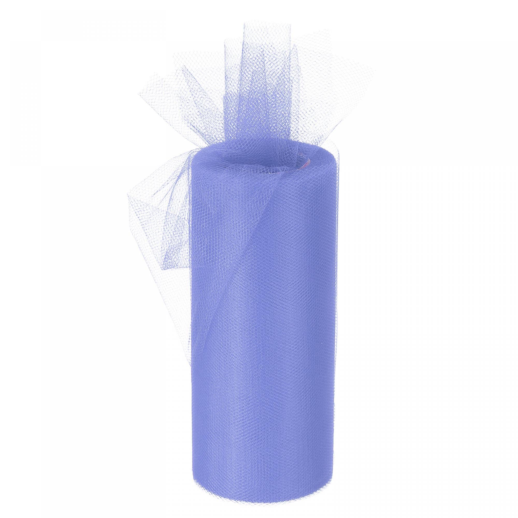 sourcing map 6 Inch 25 Yards Tulle Ribbon Rolls Pastel Netting Fabric Net Cloth for Gift Wrapping Christmas Wedding DIY Crafts, Violet