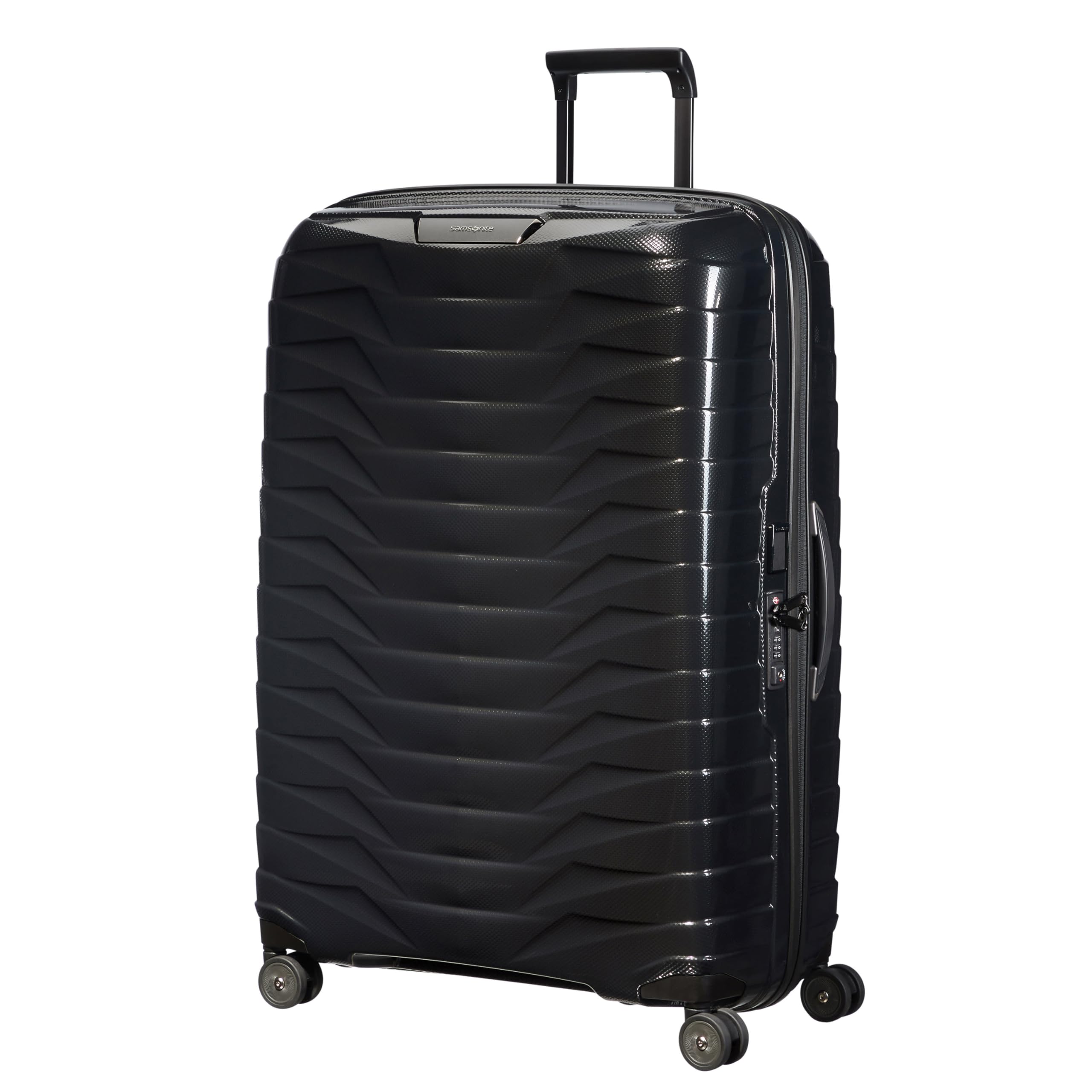Samsonite Proxis Hardside Expandable Luggage with Spinners, XLarge Spinner, BLACK