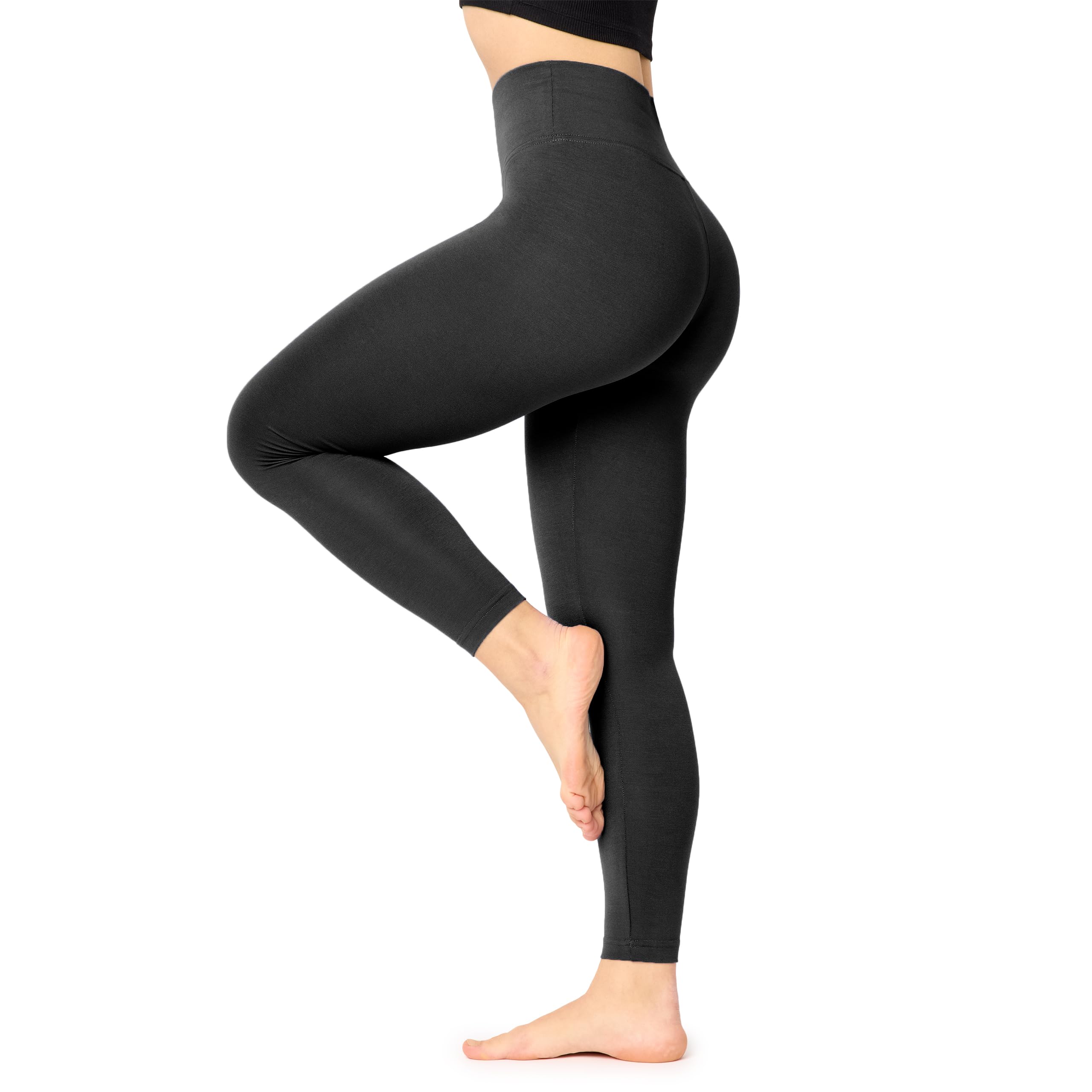 Bellivalini Damen Lange Leggings High Waist Slim aus Viskose für Sport Yoga Gym BLV50-292