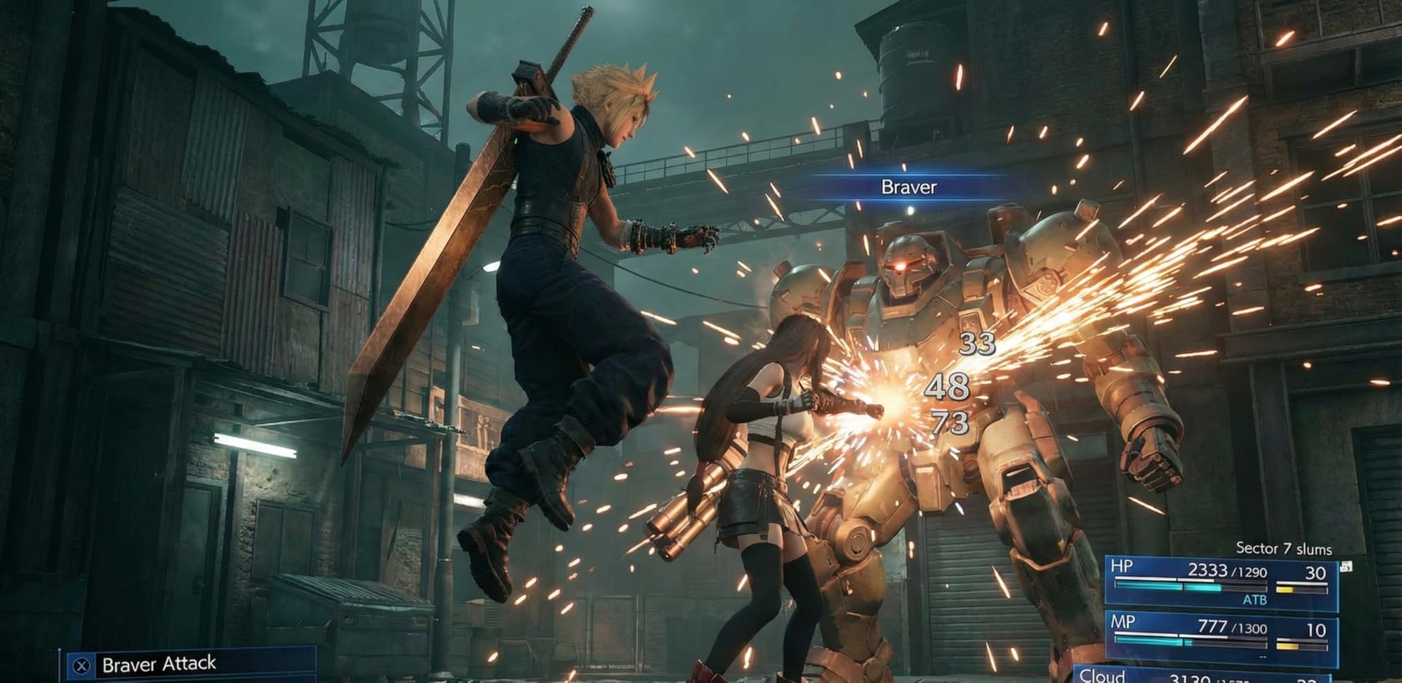 Final Fantasy VII Remake game disc for PlayStation 4, labeled 'Play Disc'.