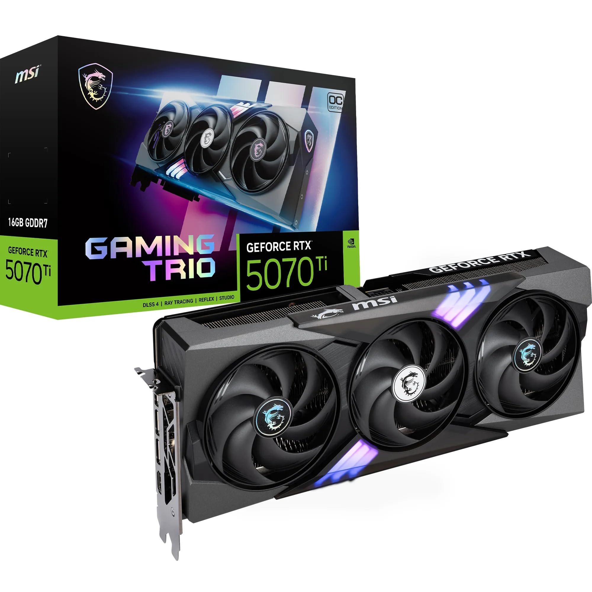 MSI Nvidia GeForce RTX 5070 Ti 16G Gaming Trio OC Carte Graphique