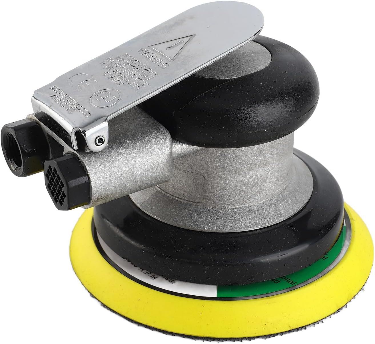 Air Sander Machine, AT-780 5inch/4inch 10000rpm Handheld Air Random Orbital Sander Round Grinder Polisher Pneumatic Sanding Tool for Automotive, Furniture, Wood, Stone, etc(5inch)