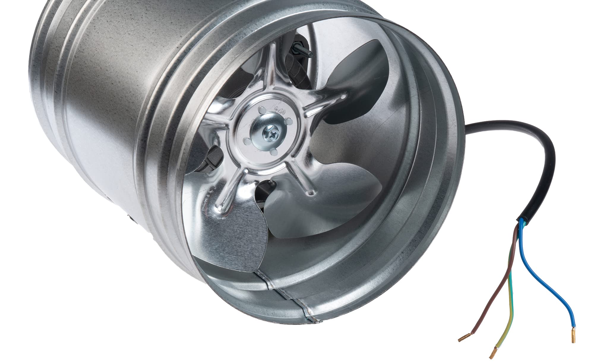 160mm Extracteur d'Air - Industriel Ventilateur en Métal - Ventilateur Axial Tubulaire
