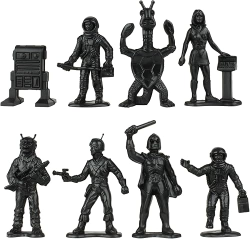Miniatura 3 de TimMee Galaxy Laser Team Space Figuras Negro vs Plata 50 piezas Hecho en Estados Unidos