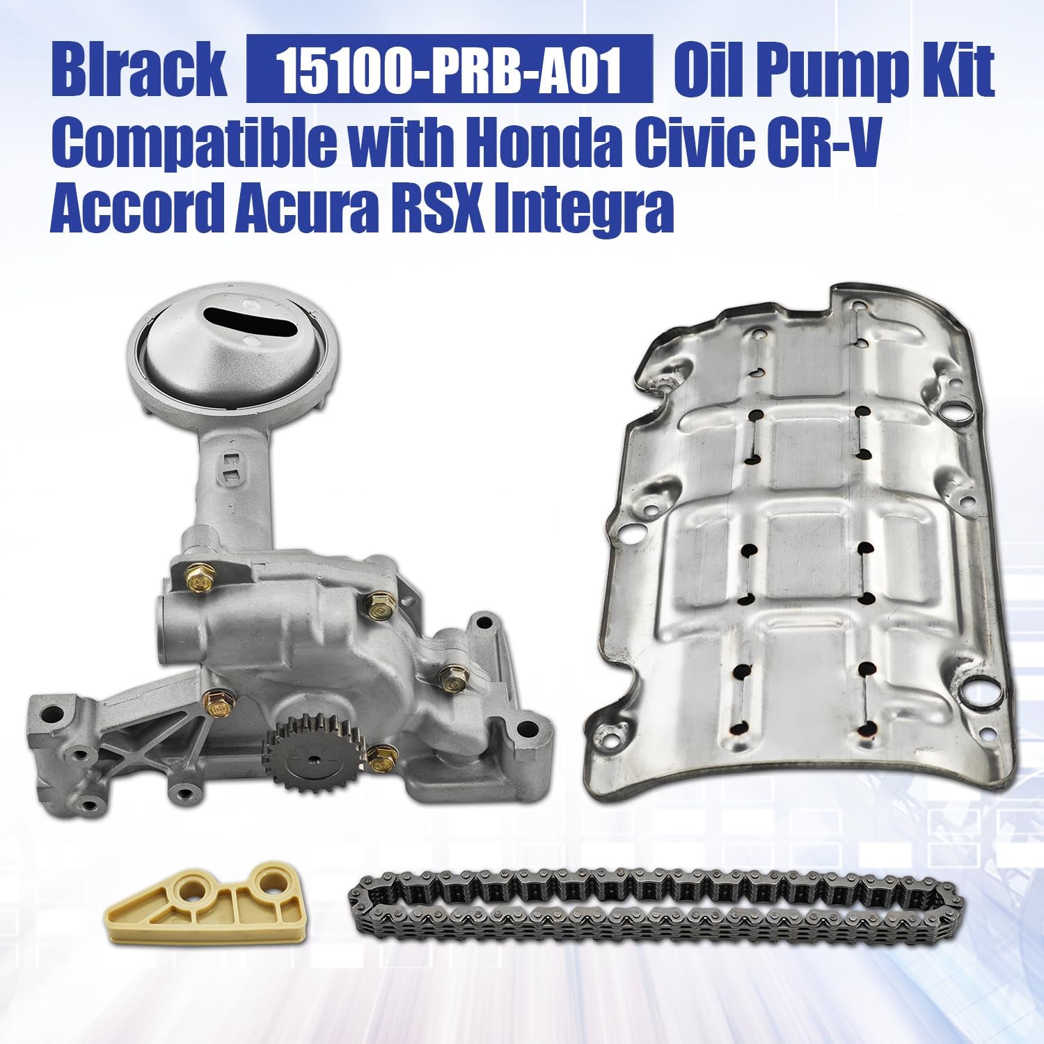 K20 Oil Pump Kit Fits for 2007 Accord 2002-2006 Acura RSX 2006-2011 Honda Civic 2002-2006 CR-V; Fits for K20A, K20A2, K20Z1, K24A, K20Z3