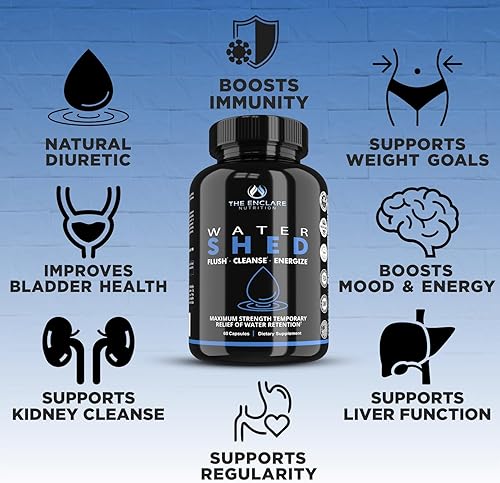 Miniatura 14 de THE ENCLARE NUTRITION Pastillas de agua - Pastillas de agua diuréticas para alivio de pies y tobillos hinchados - para mujeres u hombres - Alivio
